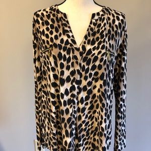 EUC Animal Print Top INC